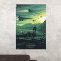 Trends International Star Wars: the Force Awakens - Jakku Sunrise Paper Print in Green | 34 H x 22.375 W x 0.125 D in | Wayfair POD14949