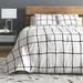 City Scene Microfiber Reversible Modern & Contemporary Comforter Set Polyester/Polyfill/Microfiber in Black/White | Wayfair USHSA51025190