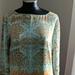 Anthropologie Dresses | Anthropologie Maeve Silk Dress | Color: Gold/Green | Size: S
