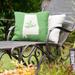 East Urban Home Sweet Indoor/Outdoor Throw Pillow Polyester/Polyfill blend in Green | 16 H x 16 W x 3 D in | Wayfair