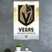 Trends International Vegas Golden Knights - Logo Paper Print | 34 H x 22.375 W x 0.125 D in | Wayfair POD15798