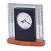 Bulova Frank Lloyd Wright - Glasner House Mantel Clock Wood in Brown | 6.25 H x 2 D in | Wayfair B7750