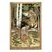 Buyenlarge 'Riding the Wolf' by Ivan Bilibin Painting Print in Green/Orange | 30 H x 20 W x 1.5 D in | Wayfair 0-587-05739-4C2030