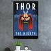 Trends International Thor - Art Deco Paper Print in Blue | 34 H x 22.375 W x 0.125 D in | Wayfair POD13234