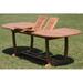 Rosecliff Heights Kevon Oval 8 - Person Teak Outdoor Dining Set Wood/Metal in Brown | 30.5 H x 71 W x 40 D in | Wayfair