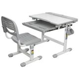 Mount-it kids Desk & Chair Set for Ages 3-10 - Plastic/Metal in Gray | 30 H x 22 W x 10 D in | Wayfair MI-10201