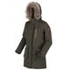 Regatta Women's Serleena Waterproof & Thermo-Guard Insulated Faux Fur Hooded Parka Jacket, Dark Khaki, 12 (S)