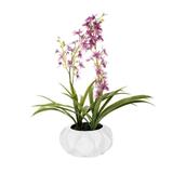 Vickerman 604076 - 25" Lavender Orchid Floral Arrangement (FC190166) Home Office Flowers in Pots Vases and Bowls