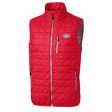 Men's Cutter & Buck Red New York Jets Americana Rainier Full-Zip Vest