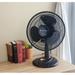 Comfort Zone 12" Oscillating Personal Fan in Black | 18.38 H x 14 W x 7.25 D in | Wayfair CZ121BK