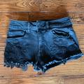 American Eagle Outfitters Shorts | American Eagle Black Lace Jean Shorts | Color: Black | Size: 6