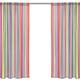 jeansame Rainbow Striped Stripes Symmetric Voile Curtain Sheer Window Curtains Net Curtain, Set of 2 Panels, Per Panel 55" Width x 84" Drop Height (140x213cm)