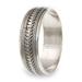 Men's sterling silver spinner ring, 'Infinity Path'