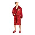 Groovy Harry Potter Platform 9 & 3/4 Hogwarts Express Bathrobe, Fleece, Red, Men's