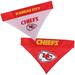 NFL AFC Reversible Bandana For Dogs, Small/Medium, Kansas City Chiefs, Multi-Color