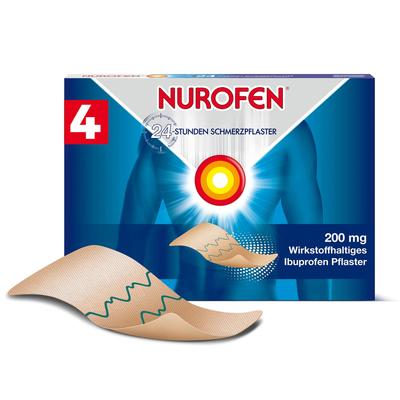 Nurofen 24-Stunden Schmerzpflaster 200 mg 4 St Pflaster Image