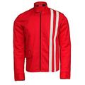 Mens Elvis Presley Speedway Steve Grayson White Stripes Red Cotton Jacket XL