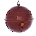 Vickerman 623046 - 6" Copper Wood Grain Bell Christmas Tree Ornament (2 pack) (MC198388)