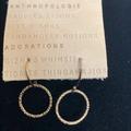 Anthropologie Jewelry | Anthropologie Small Hoop Earrings | Color: Gold | Size: Os