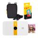 KODAK Smile Instant Print Digital Camera (White/Yellow) Soft Case Kit