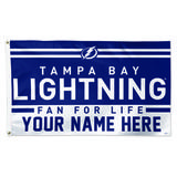 WinCraft Tampa Bay Lightning 3' x 5' One-Sided Deluxe Personalized Flag
