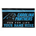 WinCraft Carolina Panthers 3' x 5' One-Sided Deluxe Personalized Flag