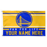 WinCraft Golden State Warriors 3' x 5' One-Sided Deluxe Personalized Flag