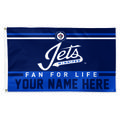 WinCraft Winnipeg Jets 3' x 5' One-Sided Deluxe Personalized Flag