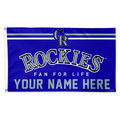 WinCraft Colorado Rockies 3' x 5' One-Sided Deluxe Personalized Flag