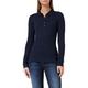 Tommy Hilfiger - Long Sleeve Top - Tommy Hilfiger Women - Polo Shirt - Women's Heritage Long Sleeve Slim Polo Shirt - Midnight - Size XL