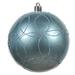 Vickerman 537565 - 6" Periwinkle Candy Circle Glitter Ball Christmas Tree Ornament (3 pack) (N182629D)