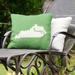 East Urban Home Indoor/Outdoor Throw Pillow Polyester/Polyfill blend in Green | 16 H x 16 W x 3 D in | Wayfair 97082DE496224663B19C5DE333ABC7A2