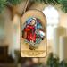 The Holiday Aisle® Inspirational Icon Drummer Wooden Photo Ornament Wood in Brown | 5 H x 3.5 W x 0.75 D in | Wayfair 87044