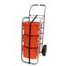 Gratnells Rover All Terrain 3 Compartment Tote Tray Cart w/ Bins Metal in Orange | 46 H x 22 W x 16.8 D in | Wayfair RSET014401