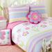 Zoomie Kids Alonzo Pink/White/Yellow 100% Cotton Reversible Quilt Set 100% Cotton in Pink/Yellow | Twin Quilt + 1 Sham | Wayfair