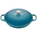 Le Creuset Signature Enameled Cast Iron Braiser w/ Lid Enameled Cast Iron/Cast Iron in Blue | 5.25 H x 15.75 W in | Wayfair 21180030170041