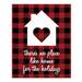 The Holiday Aisle® Cosme There's No Place Like Home for the Holidays Easelback Decorative Plaque Wood in Brown | 10 H x 8 W x 0.5 D in | Wayfair