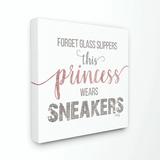 Ebern Designs Zarina This Princess Wears Sneakers Wall Décor Canvas | 30 H x 30 W x 1.5 D in | Wayfair 6FD17AA30B9148F5B1932B874F1F6859