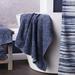 Vern Yip By Skl Home Shibori Stripe Bath Towel In Navy 100% Cotton in Navy/White | 27 W x 50 D in | Wayfair V1205900805103