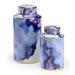 Wildwood Azul 2 Piece Kitchen Canister Set Ceramic in Blue/Indigo/Yellow | 15 H x 7.5 W x 7.5 D in | Wayfair 301659