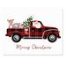 The Holiday Aisle® Stukes Christmas Truck Tabletop Decorative Plaque Wood in Brown | 11 H x 14 W x 0.5 D in | Wayfair