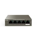 Tenda TEG1105P, 5 Port Gigabit PoE Switch, Unmanaged 5 Port PoE Switch with 4-Port GE PoE@58W, Plug & Play, Shielded Ports, Metal Design, Desktop/ Wall-Mount, Fanless, Limited Lifetime Protection