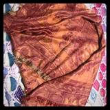 Anthropologie Other | Beautiful Orange Red Shawl | Color: Orange/Red | Size: Os