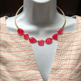 Kate Spade Accessories | Kate Spade Vegas Jewel Drop Necklace | Color: Pink | Size: 17” L, 3” Extender, 1/2” W