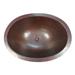 SimplyCopper 19" Oval Copper Bathroom Sink, L&T Drain Included | 5.5 H x 14 D in | Wayfair WF-19-LT