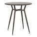 Clara Industrial Round Dinette Table in Antique Metal - Lumisource DT-CLARARN AN