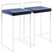 Fuji Stacker Counter Stool ( Set of 2 ) - LumiSource B26-FUJI W+VBU2