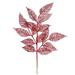 Vickerman 635506 - 22" Burgundy Glitter Bay Leaf Lace Spray (12 pack) (L190505)