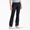 Dickies Women's Flex Slim Fit Bootcut Pants - Black Size 14 (FP121)