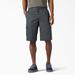 Dickies Men's Flex Relaxed Fit Cargo Shorts, 13" - Charcoal Gray Size 34 (WR557)
